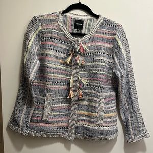 NIC+ZOE tassel jacket, size small